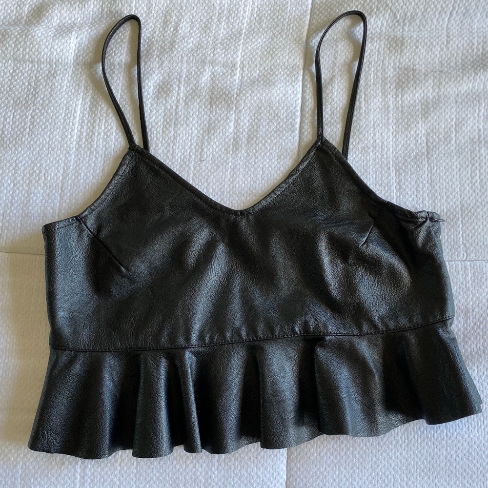peplum crop top